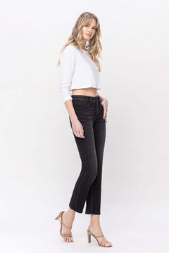 Flying Monkey Mid Rise Ankle Slim Straight Jean.