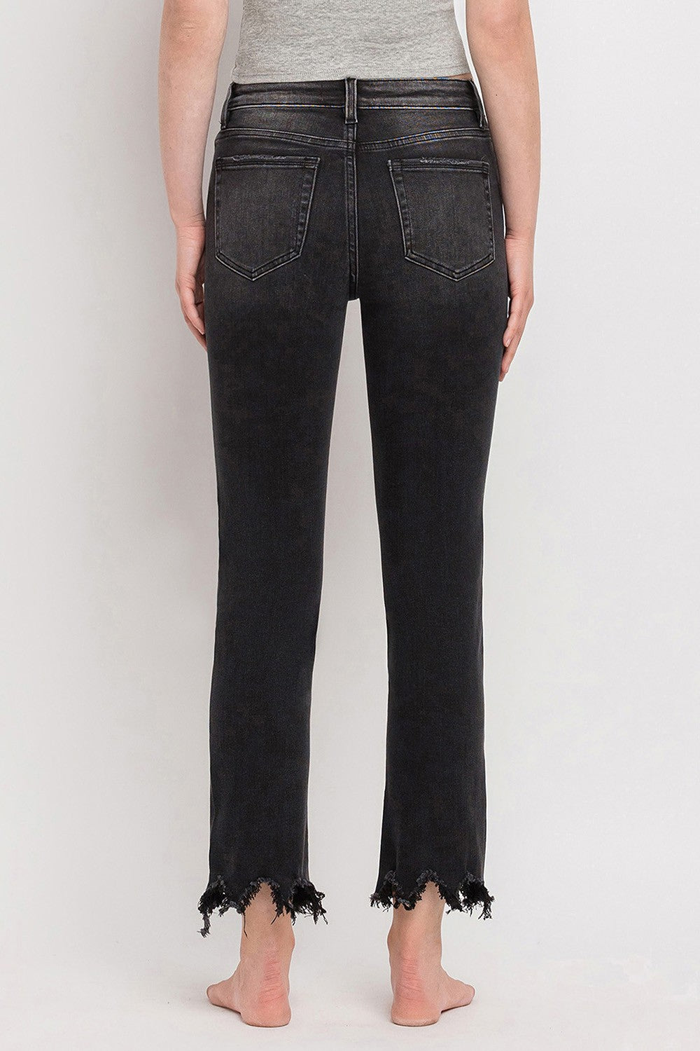 Flying Monkey High Rise Slim Straight Jeans