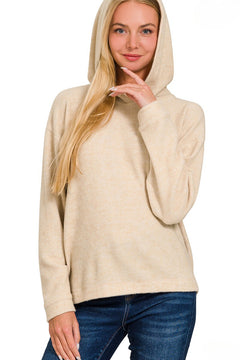 DOORBUSTER Analia Hooded Hacci Sweater- 3 Colors!