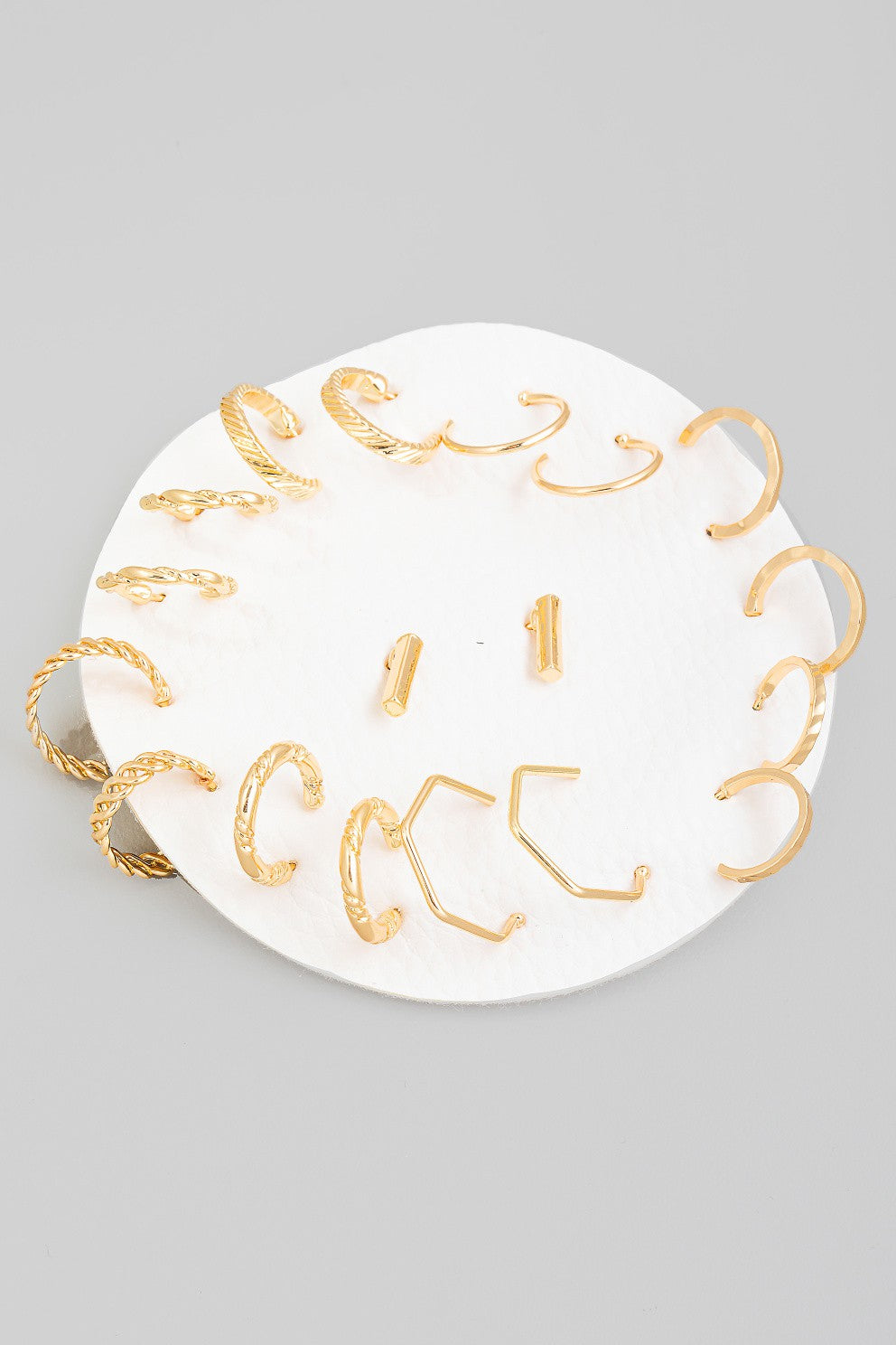 Godiva Metallic Hoop Earring Set- 2 Colors!.