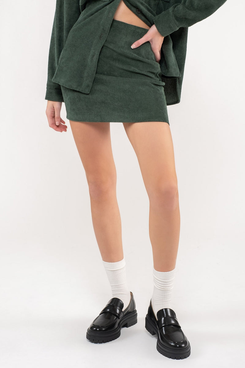 Yahara Corduroy High Waist Skirt- 3 Colors!.