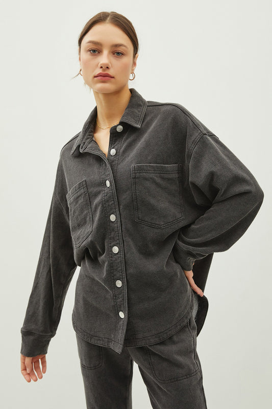 Dovie Oversized Fleece Shacket- 5 Colors!
