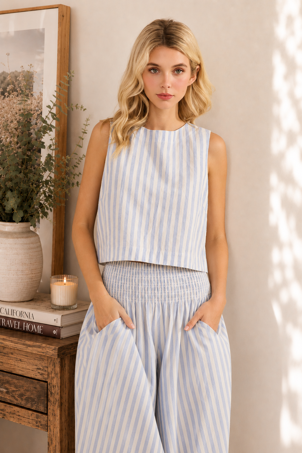 Striped Sleeveless Top