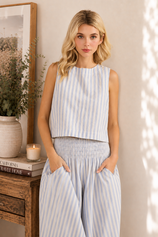 Striped Sleeveless Top
