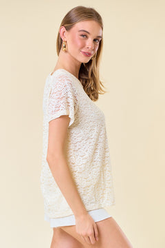 With Loving Affection Floral Lace Top