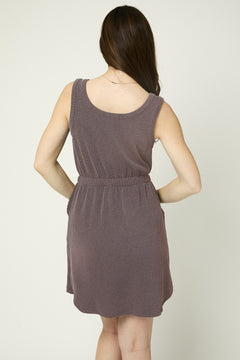 Lattes & Errands Ribbed Sleeveless Dress