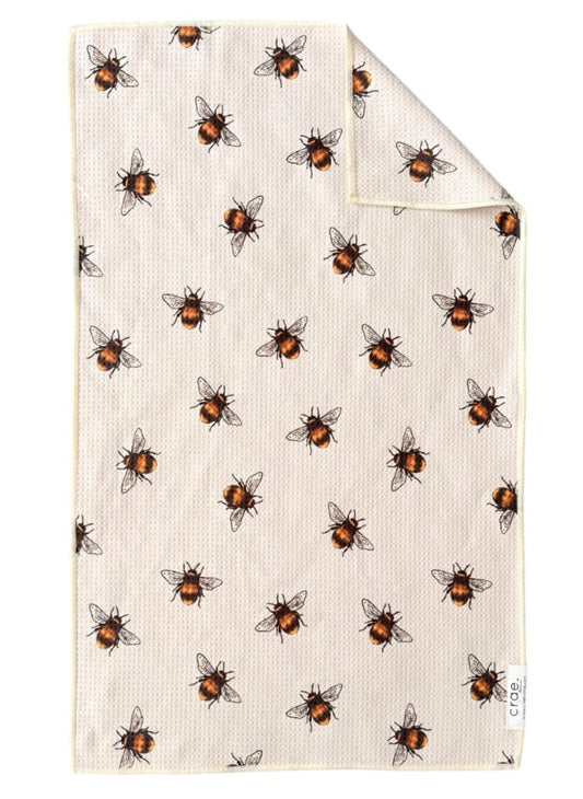 Busy Bee: Double-Sided Hand Towel