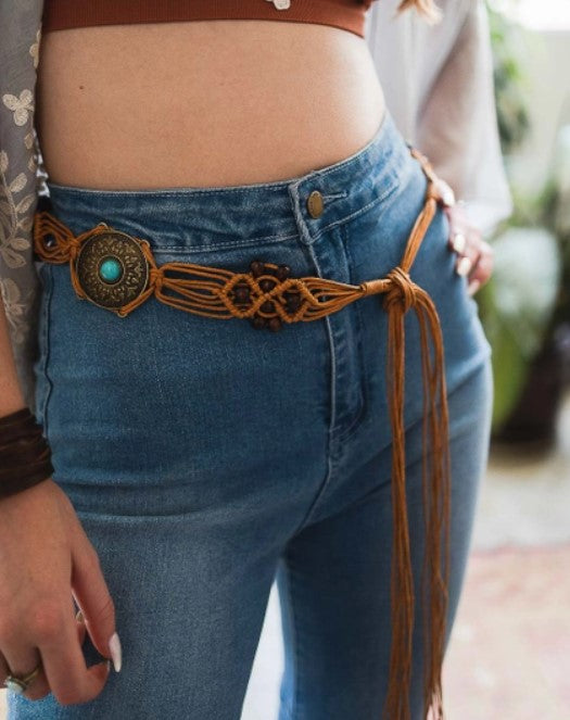 Medallion Macramé Belt