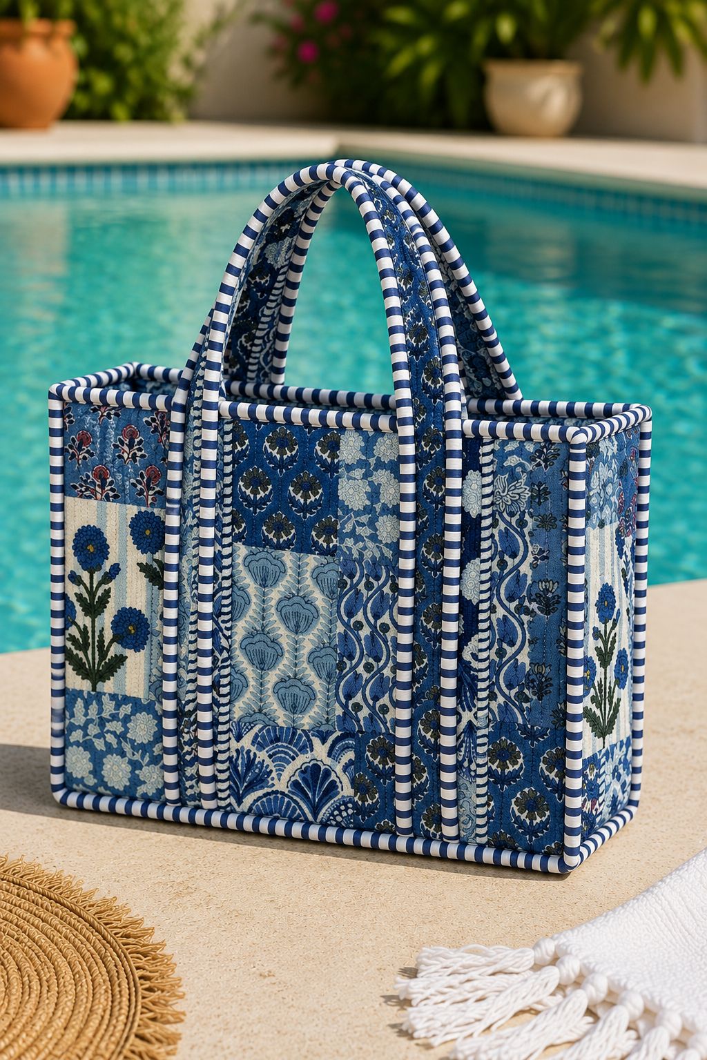 Mini Blue Patchwork