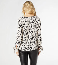 Betsy Bell Sleeve Tie Cuff Top