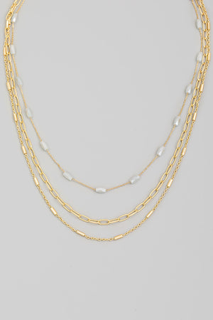 Halani Beaded Layered Necklace- 3 Colors!.