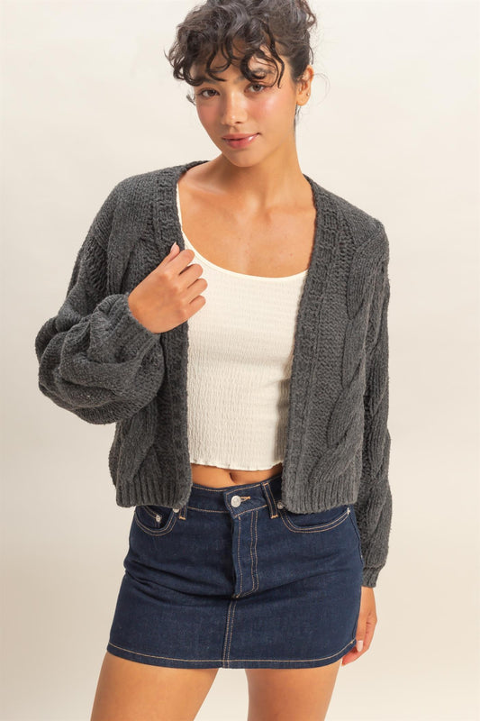 DOORBUSTER: Oversized Cable Knit Cardigan