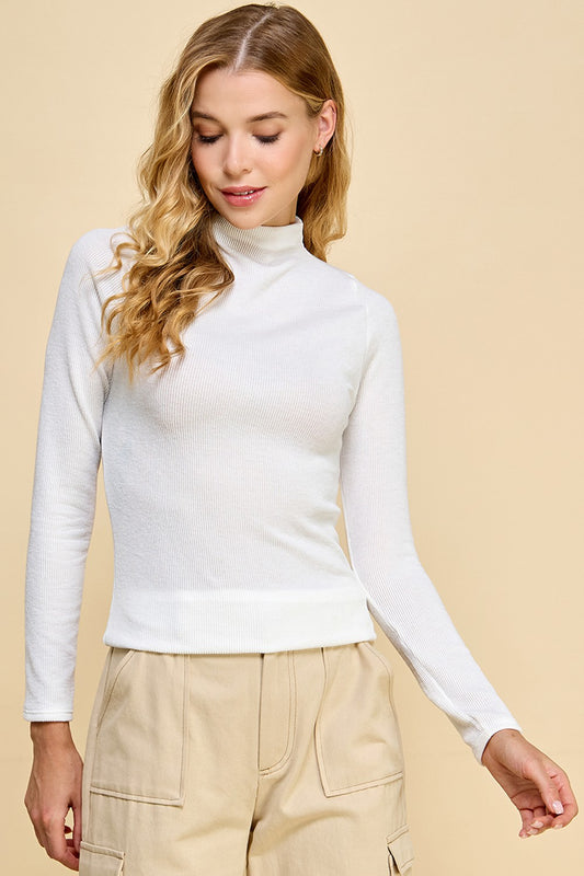 Izzie Ribbed Turtleneck.