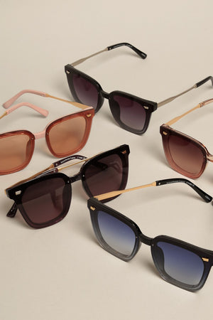 Glitter Detail Frame Sunglasses- ASSORTED!.