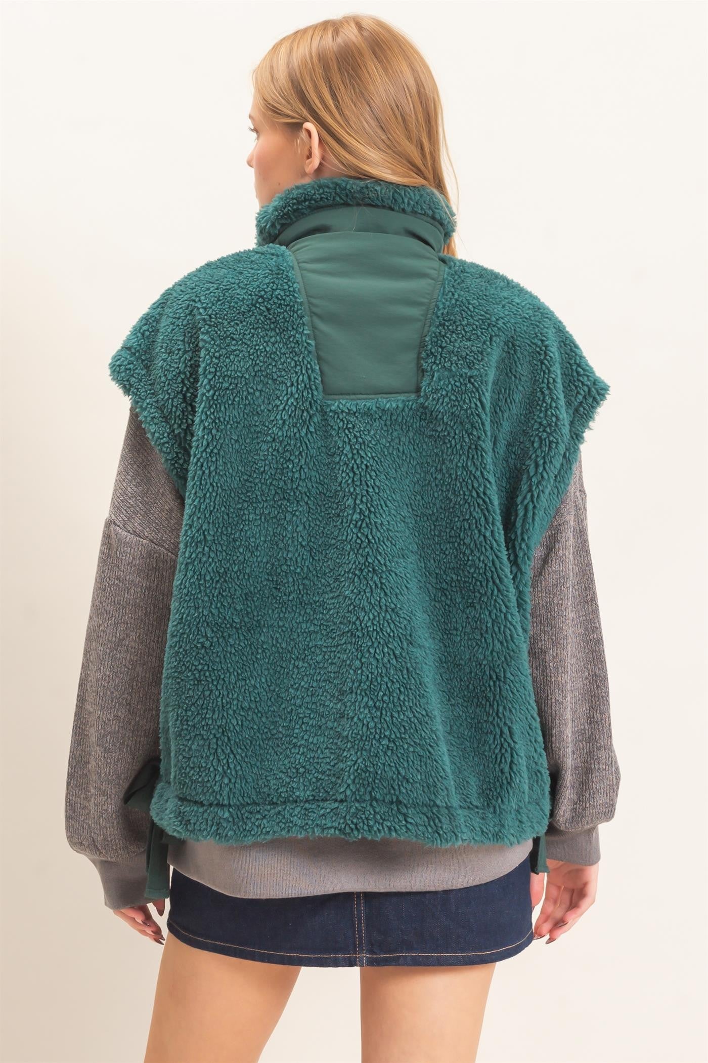 Tie Side Sherpa Vest