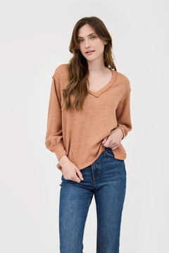 Friday Evening V-Neck Long Sleeve Knit Top- 2 Colors!