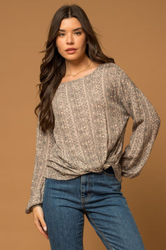 Boho Tapestry Twist Bottom Top