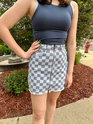 Let's Play Checkered Skirt.