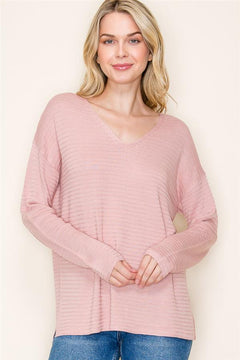 Working Remotely V-Neck Pullover Sweater- 2 Colors!