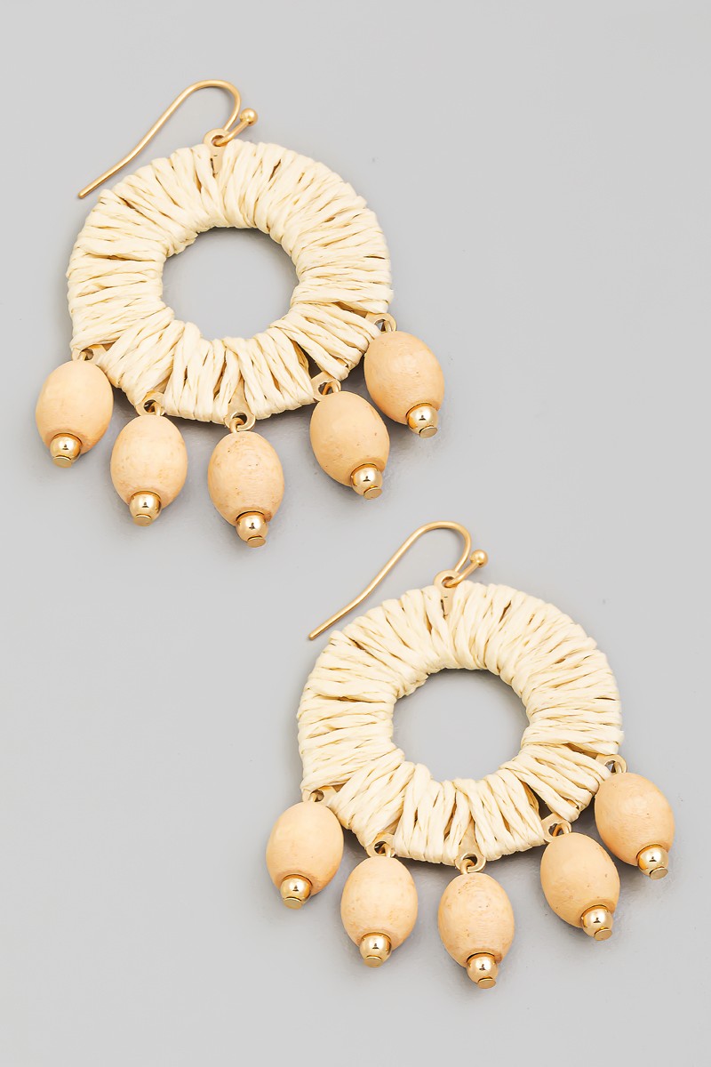 Wynna Fringe Hoop Drop Earrings- 3 Colors!.