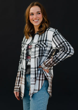 Hailey Ombre Plaid Flannel.