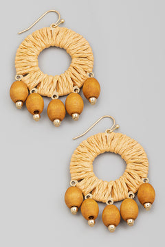 Wynna Fringe Hoop Drop Earrings- 3 Colors!.
