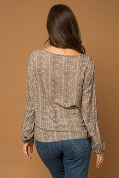 Boho Tapestry Twist Bottom Top