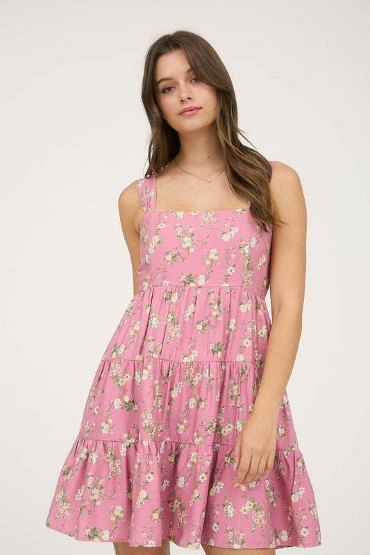 Maisie Sleeveless Floral Midi Dress- 2 Colors!