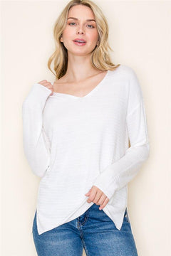 Working Remotely V-Neck Pullover Sweater- 2 Colors!