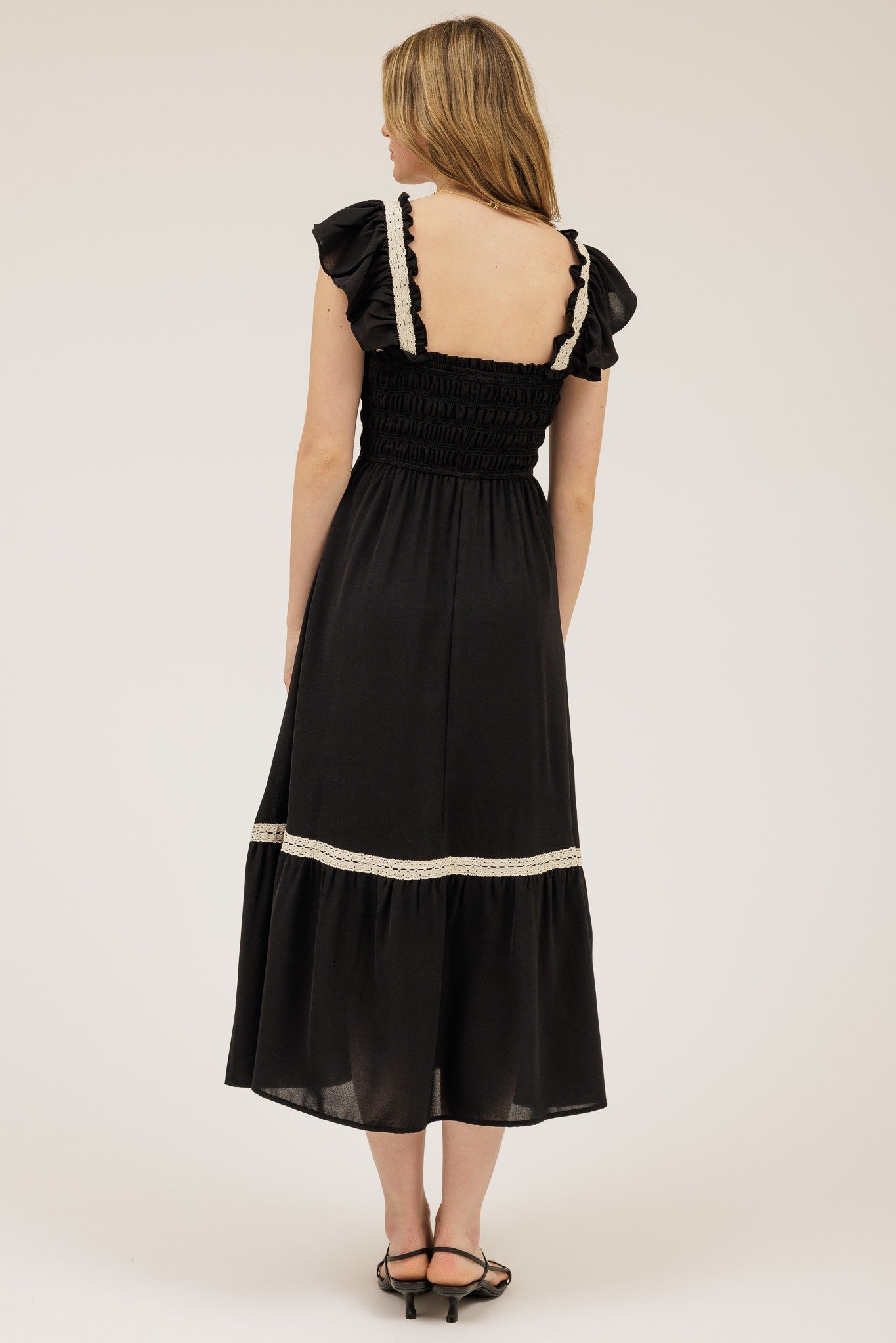 Wild Roots Smock Midi Dress