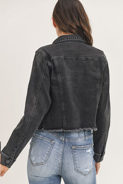 Urban Edge Raw Hem Denim Jacket- 2 Colors!