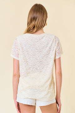 With Loving Affection Floral Lace Top