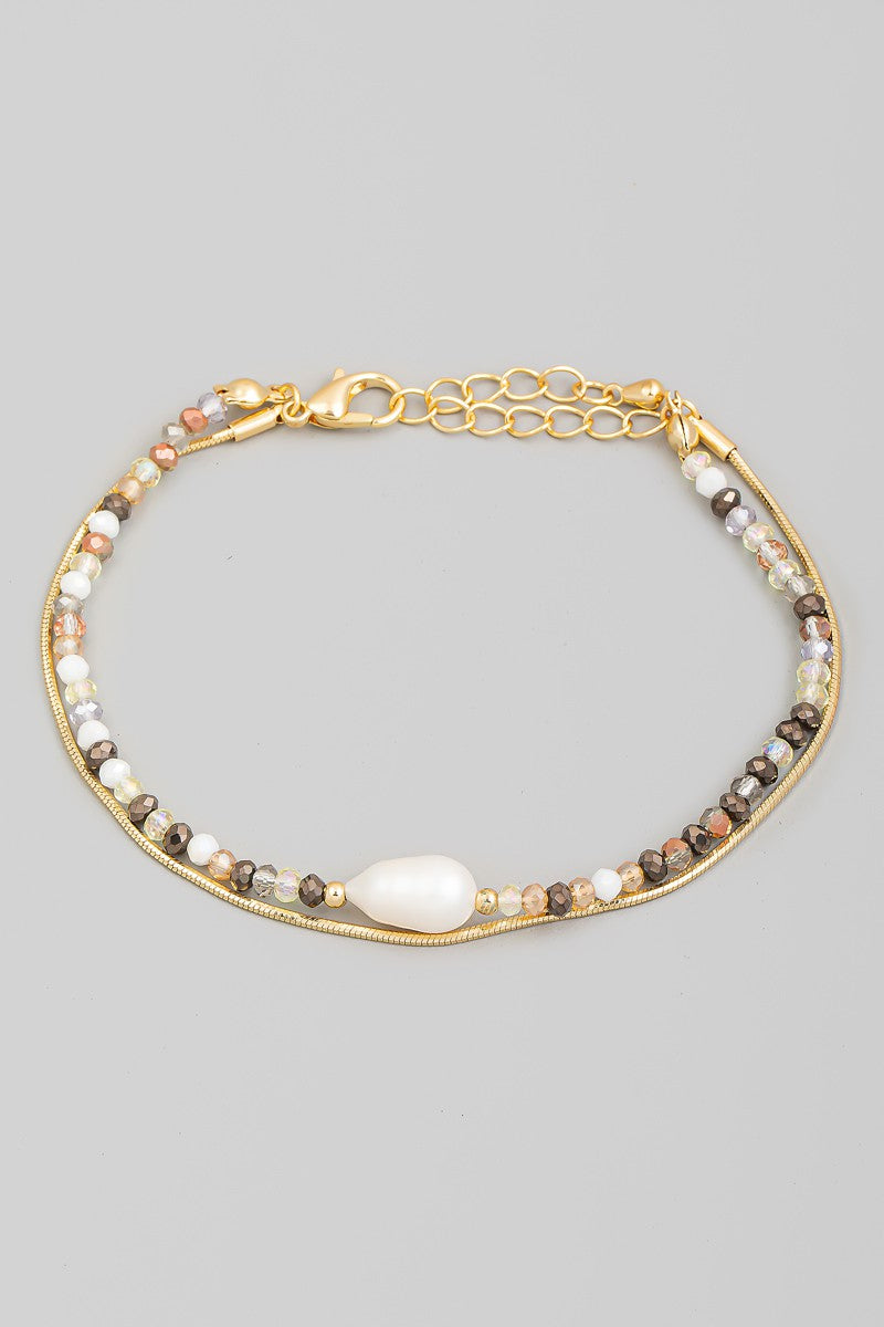 Tesa Pearl Charm Bracelet.