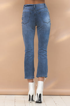 Hearts On Our Leg Denim Jeans.