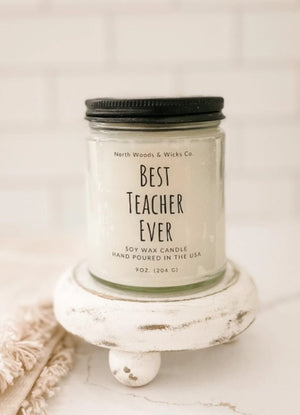 Best Teacher Ever 9oz Candle- 5 Scents!.