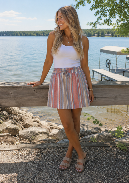 Linen Dolphin Skort