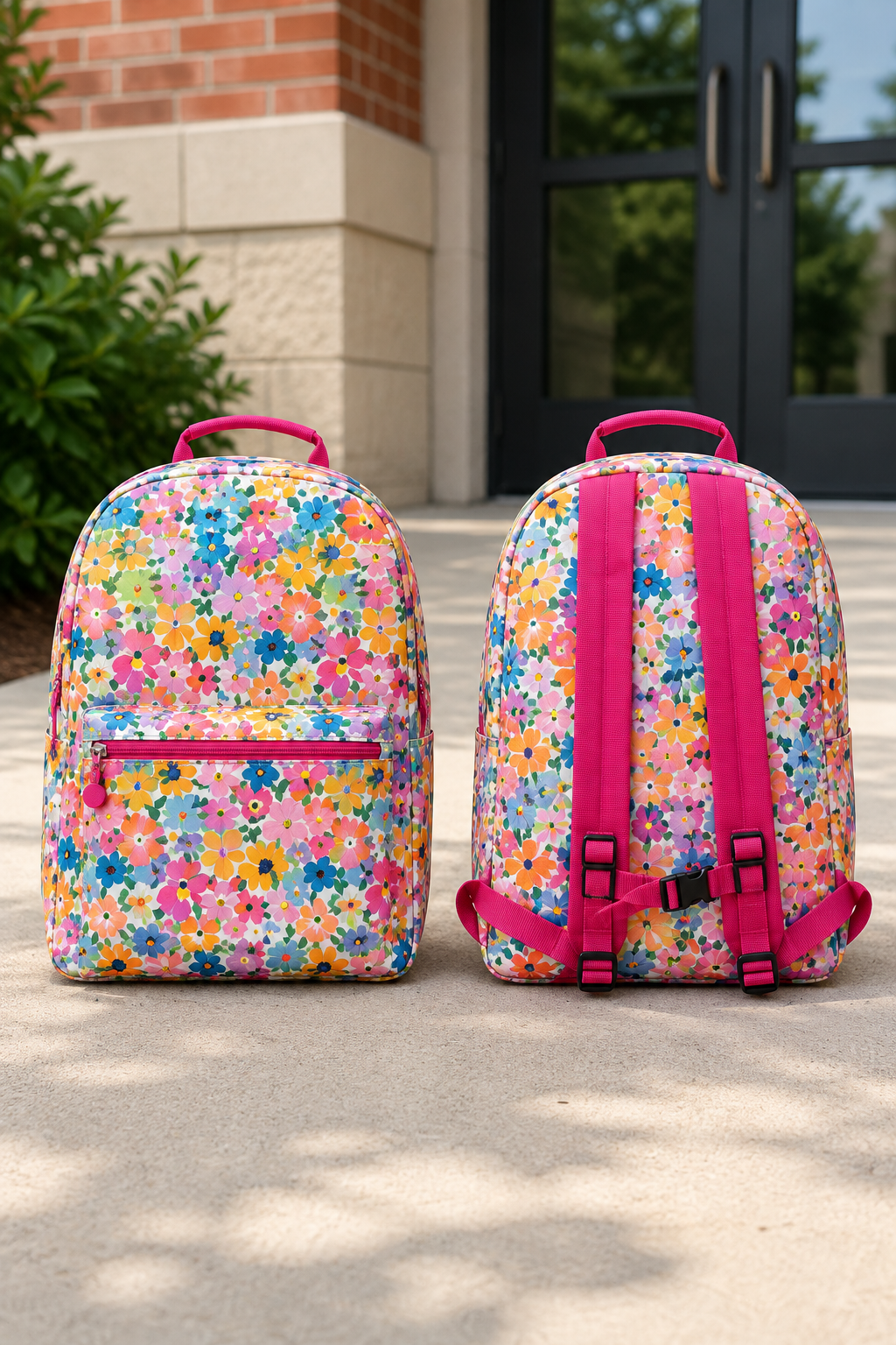 Kids Bold Floral Backpack