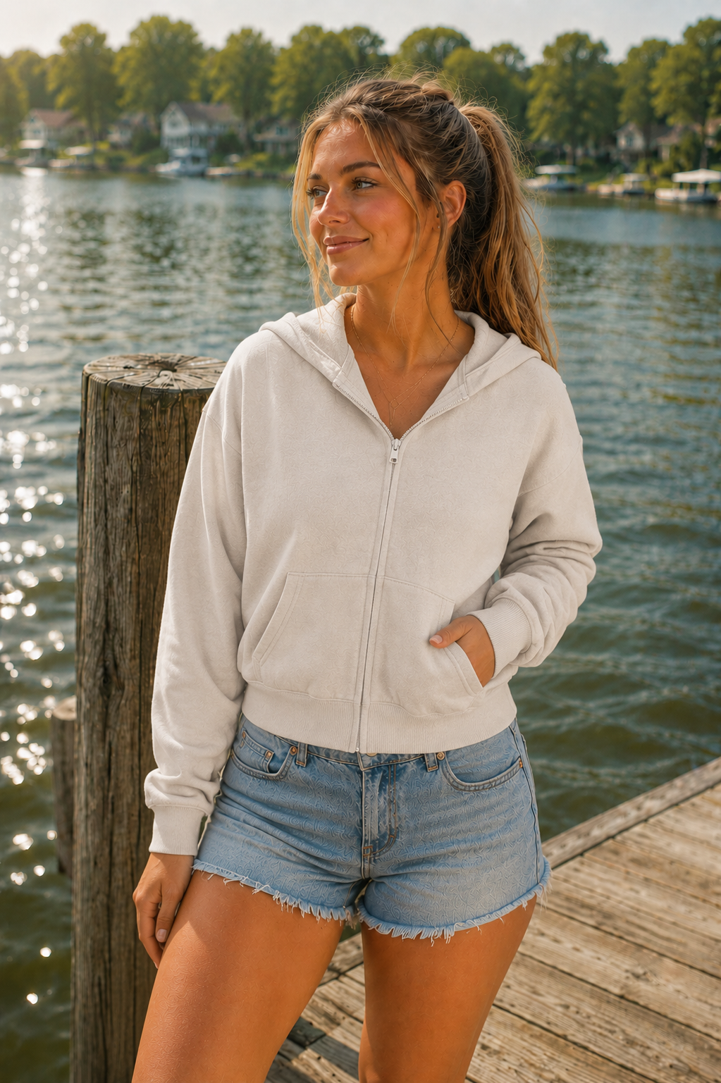 Classic Fleece Zip Up Hoodie