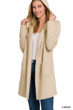 Fable Hooded Sweater Cardigan- 4 Colors!.