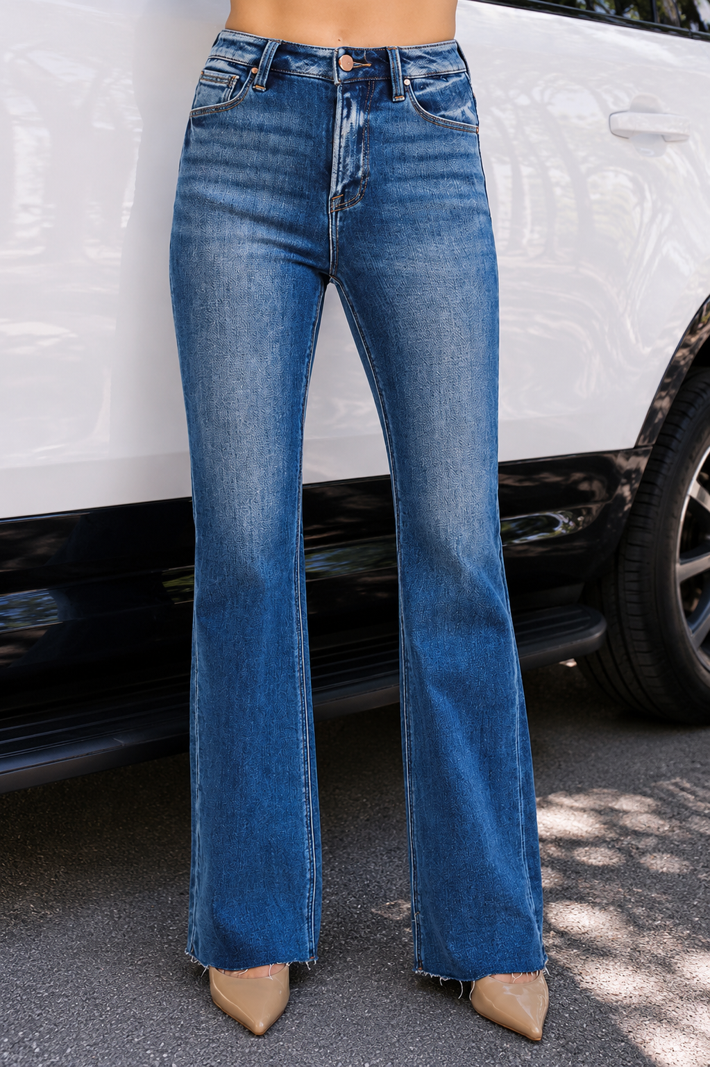 Risen Jeans High Rise Flare Jeans