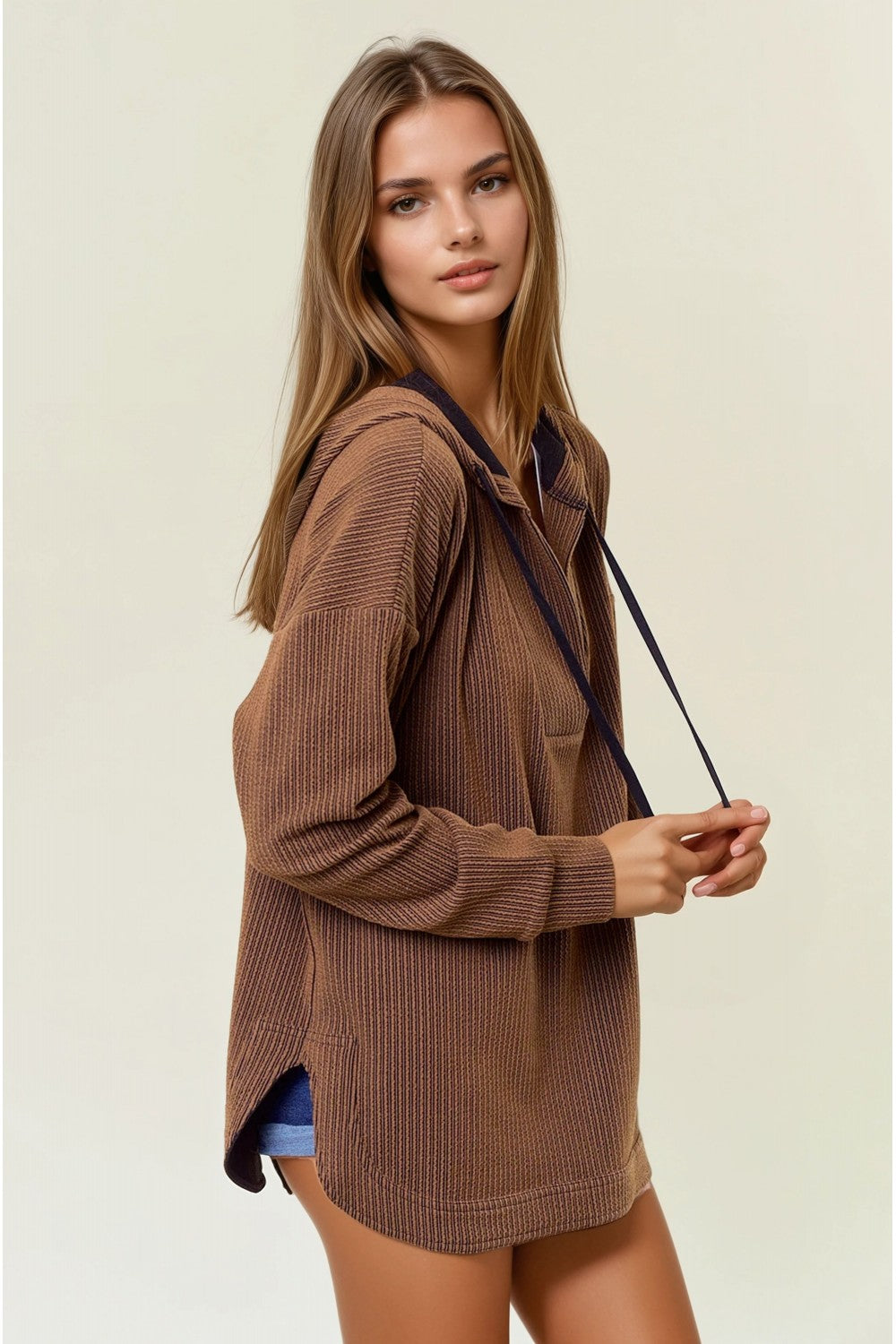 Stay With Me Striped Hooded Sweatshirt-2 Colors!