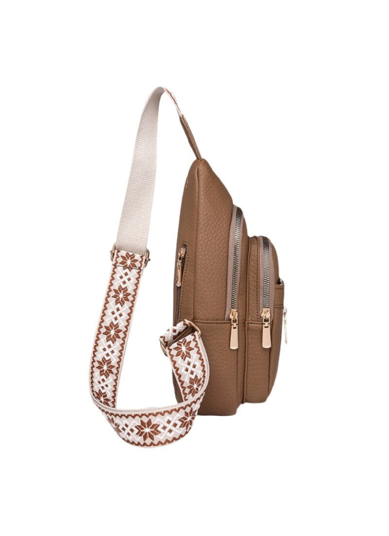 Crossbody Vegan Leather Sling Bag