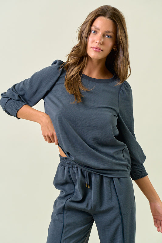 Stretch Satin Blouse