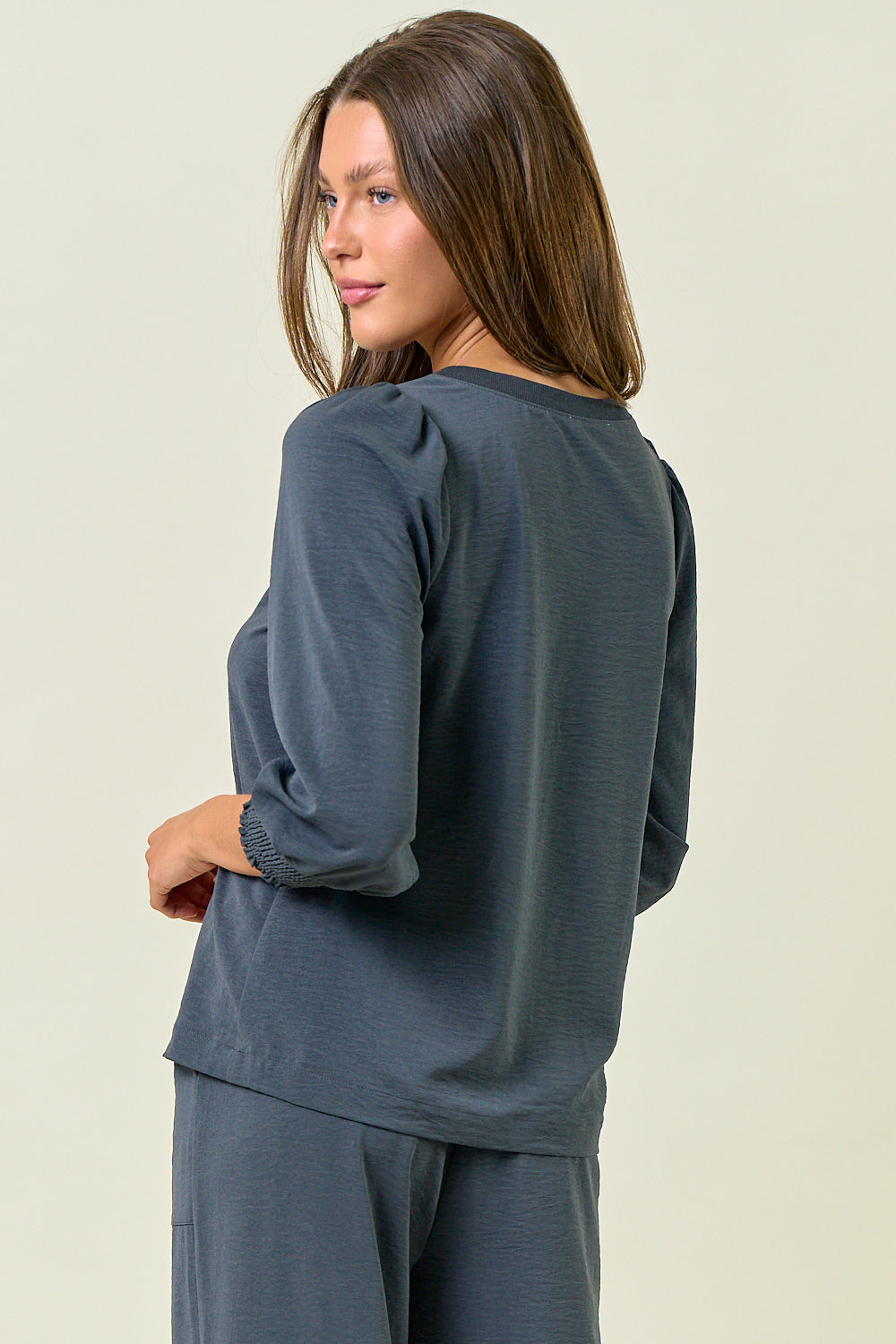 Stretch Satin Blouse