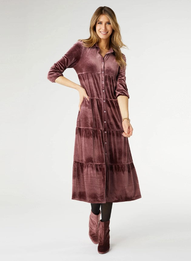 Romance Imagined Velour Dress