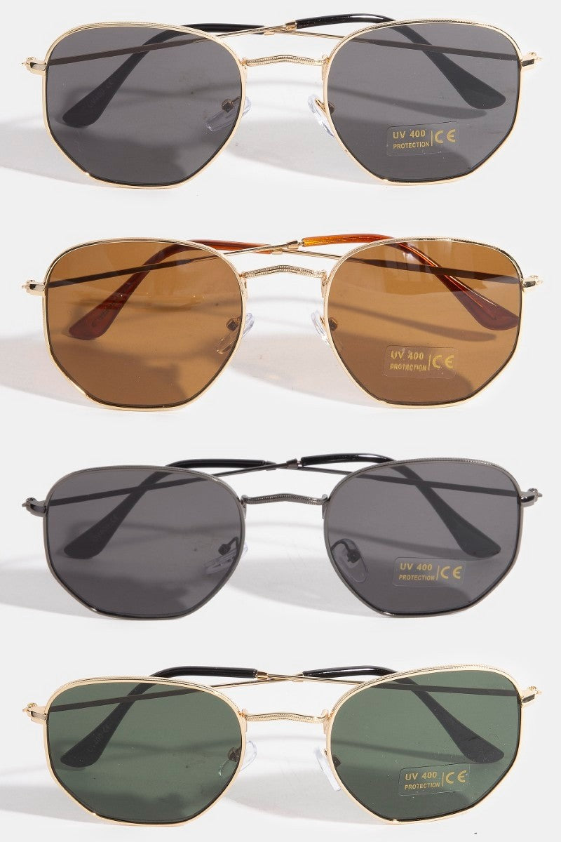 Round Metal Frame Lens Sunglasses