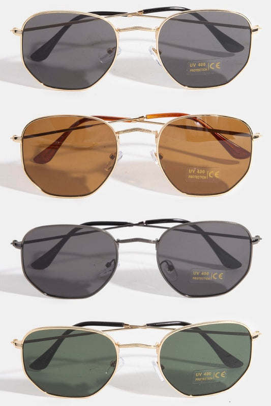 Round Metal Frame Lens Sunglasses