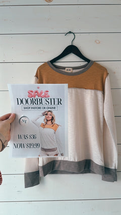 DOORBUSTER Slub Terry Knit Top