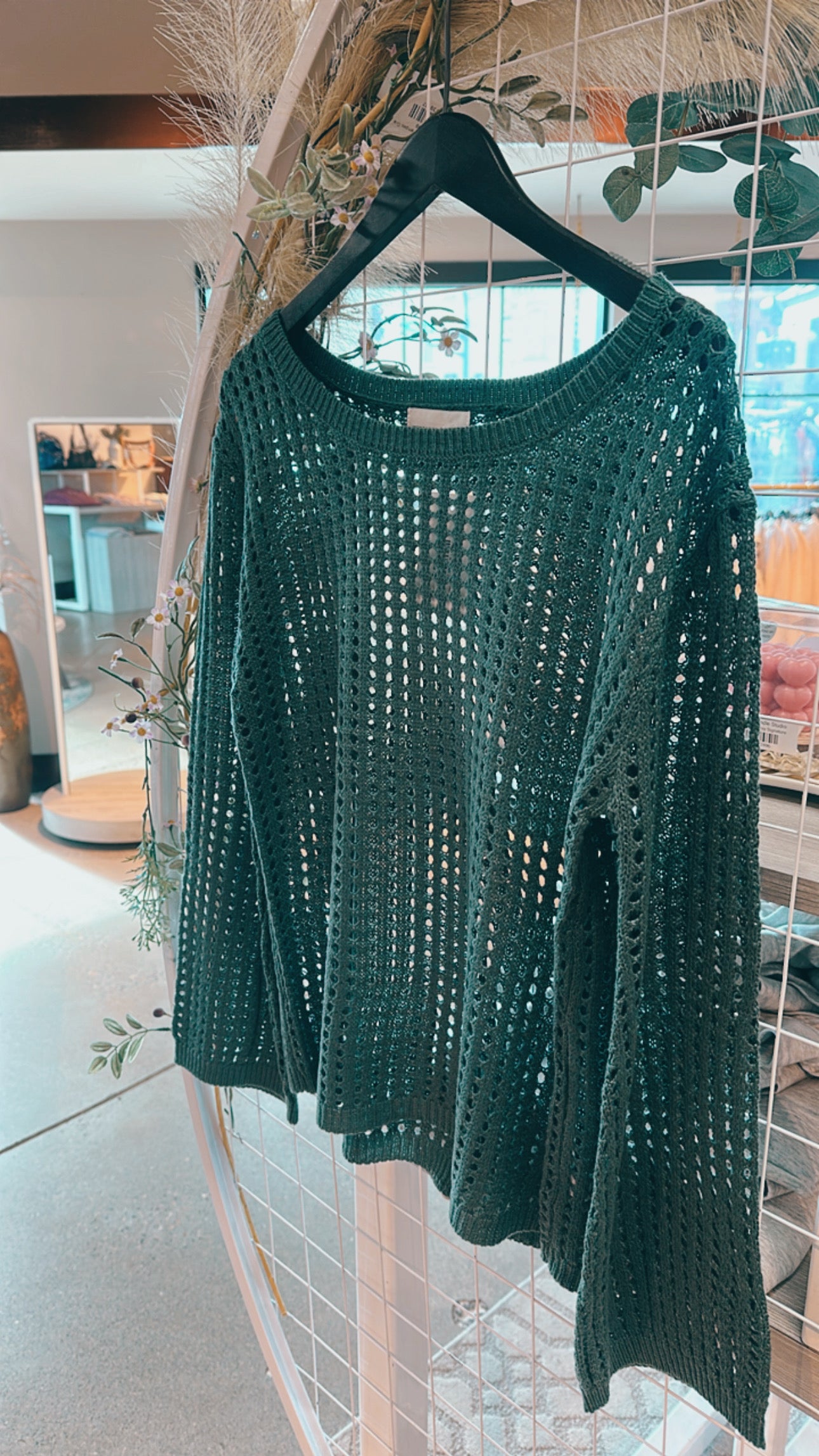 Sail Away Hollow Out Long Sleeve Top-3 Colors!