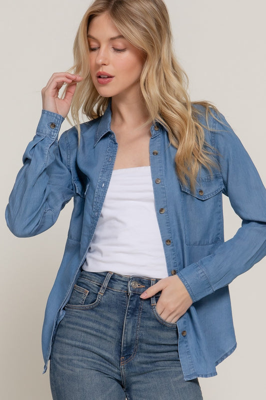 Winning Big Denim Tencel Shirt